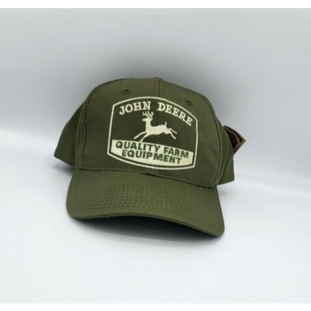 John Deere Army Green Snapback Hat Cap New With Tags